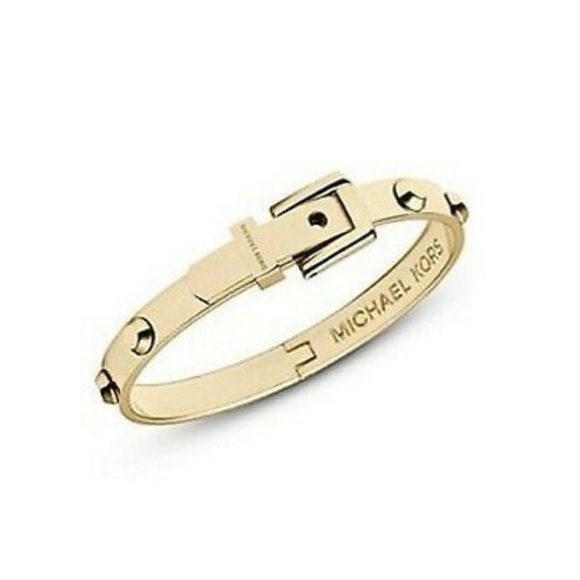 michael kors gold studded bracelet